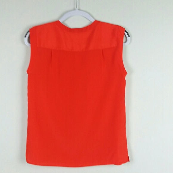 4 for $25💟 J. Crew Red Blouse - Picture 4 of 4
